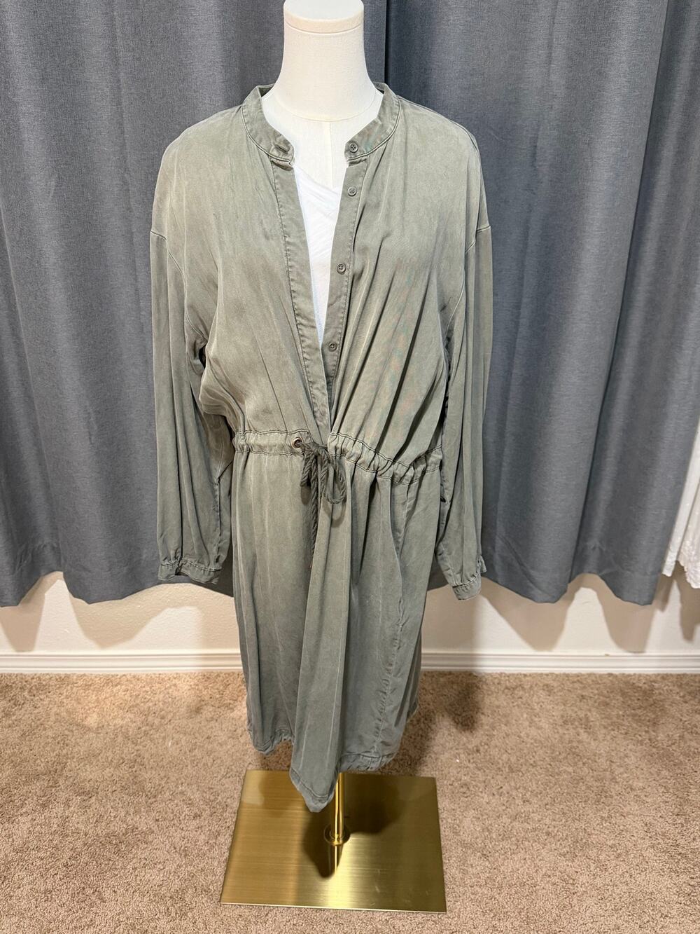 a.n.a XXL Olive Utility Jacket Drawstring Waist